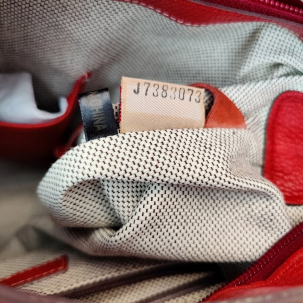 Dooney & Bourke Tomato Red Leather Double Bundle w/Lg Slouch Hobo & Kiss Wallet - Picture 16 of 16